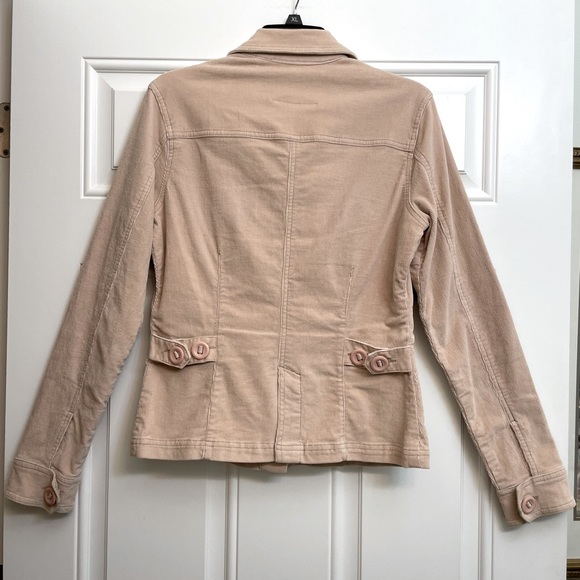Nordstrom pink corduroy large, long sleeve with stylish pockets and buttons, - Picture 2 of 2